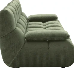 Home affaire 3-Sitzer »Cozy Bubble, mit klappbaren Armlehnen, Breite 220cm« mit eleganter Steppung, Rundumbezug & weicher Polsterung