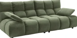 Home affaire 3-Sitzer »Cozy Bubble, mit klappbaren Armlehnen, Breite 220cm« mit eleganter Steppung, Rundumbezug & weicher Polsterung