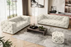 Home affaire 2-Sitzer »FOLLINA« 2-Sitzer Sofa mit klassischer Chesterfield-Knopfheftung
