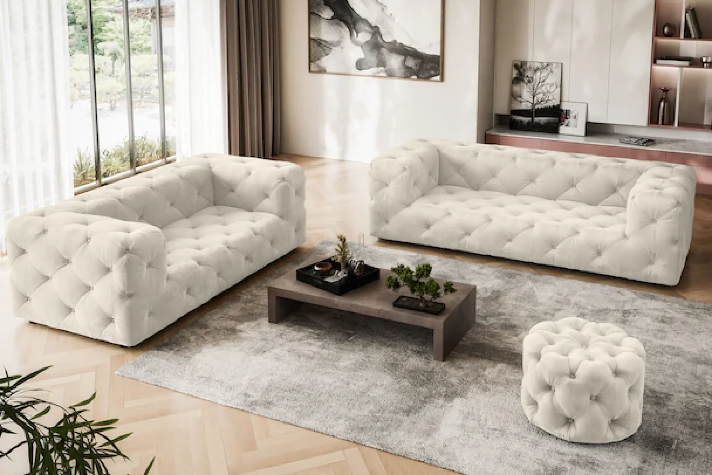 Home affaire 2-Sitzer »FOLLINA« 2-Sitzer Sofa mit klassischer Chesterfield-Knopfheftung