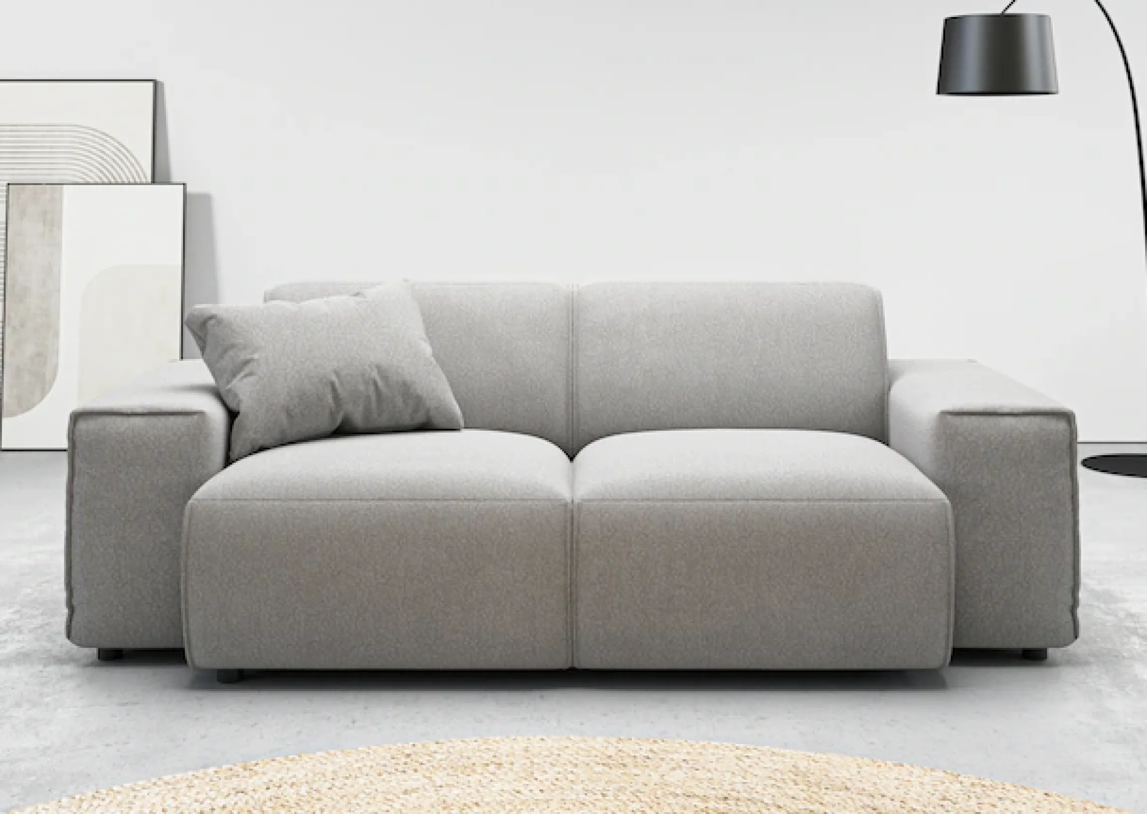 Home affaire 2-Sitzer »Glimminge auch in Breitcord + Feincord + Easy care-Bezug« besondere Kedernähte, , Zierkissen