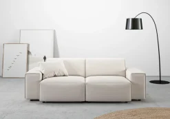 Home affaire 2,5-Sitzer »Glimminge auch in Breitcord, Feincord + Easy care-Bezug« besondere Kedernähte, Zierkissen