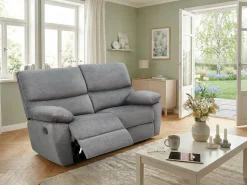 Home affaire 2-Sitzer »LANNOY, mit manueller o. elektrischer Relaxfunktion in beiden Sitzen.« Elektrische Variante mit USB A/C. Federkern, Webstoff