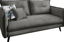 Home affaire 3-Sitzer »Lazio, 183 cm breit, modern und bequem« Velours, inkl. Rücken- und Zierkissen