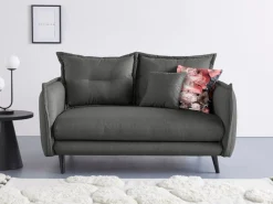 Home affaire 2-Sitzer »Lazio, 162 cm breit, modern und bequem« Struktur fein, inkl. Rücken- und Zierkissen