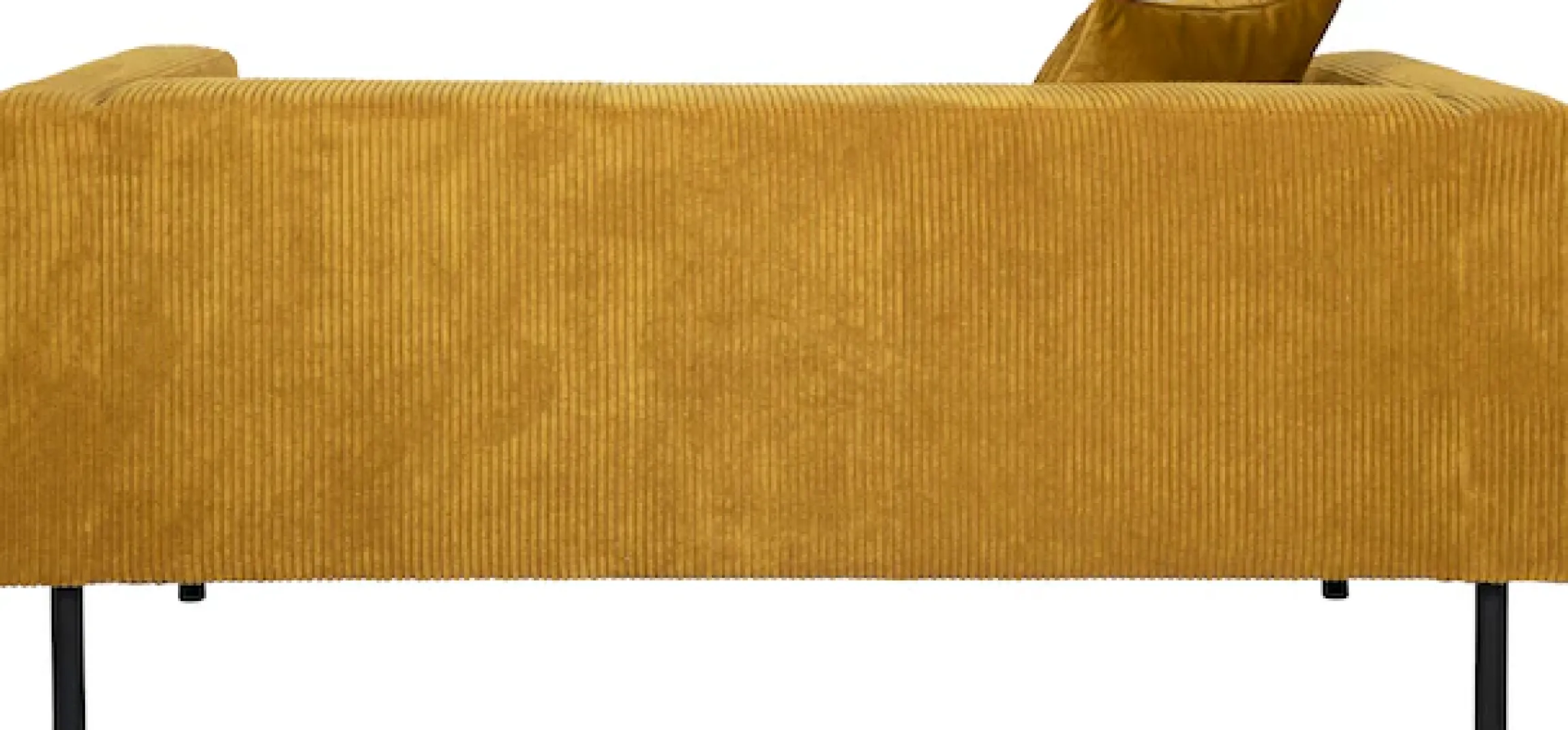 Home affaire 2-Sitzer »Lillibeth Designsofa mit Wellenunterfederung, Maße B/T/H: 155/74/83 cm« Zierkissen als Wendekissen, in Samtoptik oder Cord