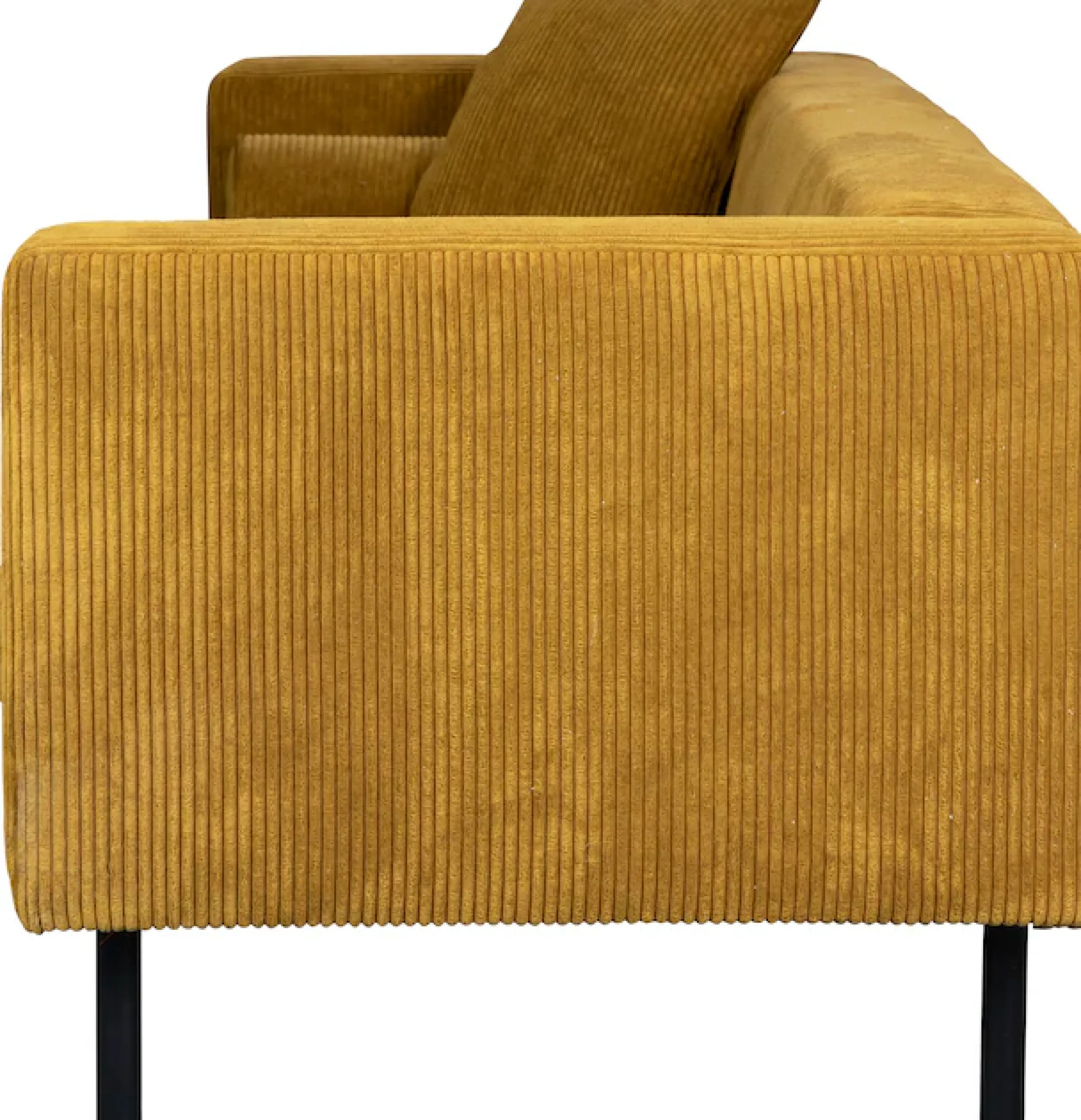 Home affaire 2-Sitzer »Lillibeth Designsofa mit Wellenunterfederung, Maße B/T/H: 155/74/83 cm« Zierkissen als Wendekissen, in Samtoptik oder Cord
