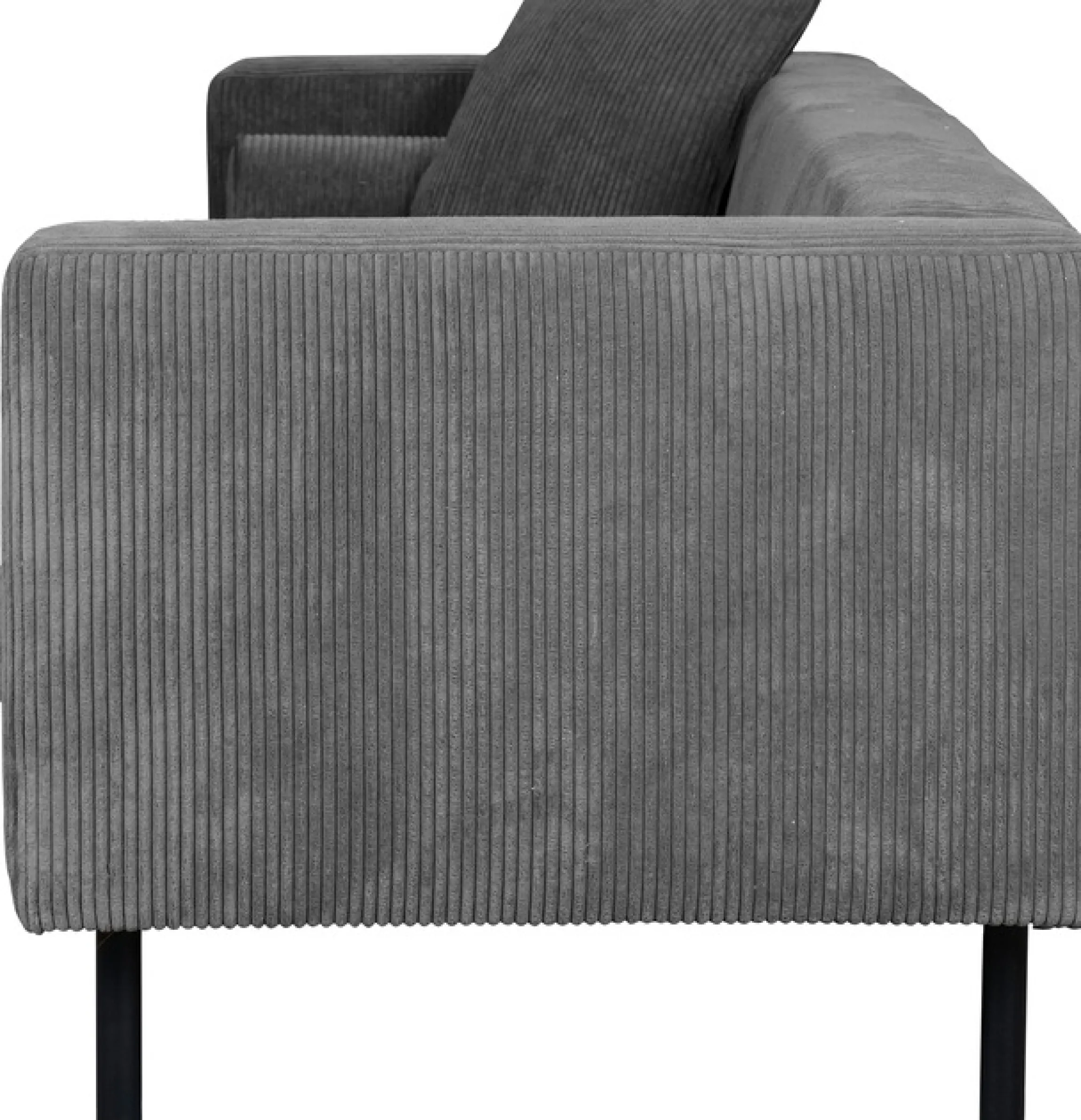 Home affaire 3-Sitzer »Lillibeth Designsofa mit Wellenunterfederung, Maße B/T/H: 218/74/83 cm« Zierkissen als Wendekissen, Bezug Samtoptik oder Cord