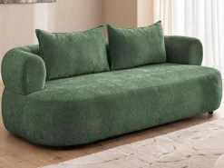 Home affaire 3-Sitzer »LUSSAC 3-Sitzer Design-Sofa mit Zierkissen, Maße B/T/H: 202/123/78 cm« hoher Sitzkomfort und modernes Design, Sofa ohne Bettfunktion