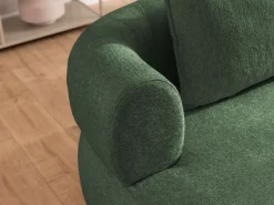 Home affaire 3-Sitzer »LUSSAC 3-Sitzer Design-Sofa mit Zierkissen, Maße B/T/H: 202/123/78 cm« hoher Sitzkomfort und modernes Design, Sofa ohne Bettfunktion