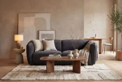 Home affaire 3-Sitzer »OSTRUP, Naturtöne, Boucle oder Chenille« Breite 221 cm, organische Form mit sanften Rundungen