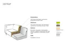 Home affaire 2,5-Sitzer »OSTRUP, Naturtöne, Boucle oder Chenille« Breite 201 cm, organische Form mit sanften Rundungen