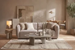 Home affaire 2,5-Sitzer »OSTRUP, Naturtöne, Boucle oder Chenille« Breite 201 cm, organische Form mit sanften Rundungen