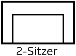 Home affaire 2-Sitzer »Palmera, B: 149 cm« mit Federkern