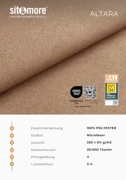 Home affaire 2,5-Sitzer »Palmera, B: 179 cm« mit Federkern