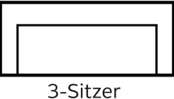 Home affaire 2,5-Sitzer »Palmera, B: 179 cm« mit Federkern
