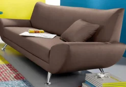 Home affaire 3-Sitzer »Saltare elegant & komfortabel, toller Designfuß, bequem, Breite 205cm«