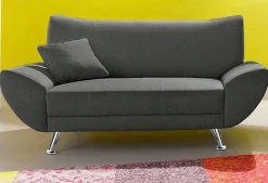 Home affaire 2-Sitzer »Saltare, elegant & komfortabel, toller Designfuß, Breite 174cm, bequem« bequeme Armlehnen