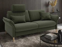 Home affaire 3-Sitzer »Sarsina, stilvoller Komfort für dein Wohnzimmer inkl. Multikopfstütze« Punktelastischer Tonnentaschenfederkern & edles Design
