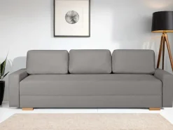 Home affaire 3-Sitzer »SHERIDIAN Schlafsofa mit Bettkasten, in Feincord & Velvet« mit Wellenunterfederung, moderne Bezüge, B/H/T 225/94/80