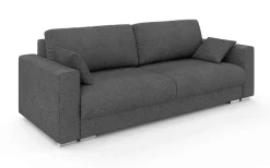 Home affaire 3-Sitzer »Stevinson Schlafsofa mit Bettkasten, Maße B/H/T: 229/87/97 cm« mit Wellenunterfederung, 2 Rückenkissen und 2 Zierkissen