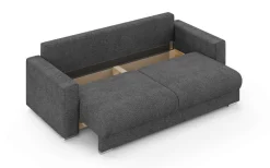 Home affaire 3-Sitzer »Stevinson Schlafsofa mit Bettkasten, Maße B/H/T: 229/87/97 cm« mit Wellenunterfederung, 2 Rückenkissen und 2 Zierkissen