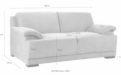Home affaire 2-Sitzer »Telos, Boxspring-Federung toller Sitzkomfort, zeitlos & komfortabel« mit Boxspring-Federung