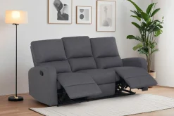 Home affaire 3-Sitzer »TOURNAY manuelle Relaxfunktion, Liegefunktion (105°-135°) , Webstoff« Reclinerfunktion in 2 Sitzen (links u. rechts)