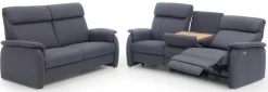 Home affaire 3-Sitzer »Turinmit Steckdose und USB-Port auch in Easy care-Bezug« 2 x vollmotorischeRelaxfunktion, herunterklappbarer Tisch,