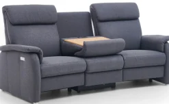 Home affaire 3-Sitzer »Turinmit Steckdose und USB-Port auch in Easy care-Bezug« 2 x vollmotorischeRelaxfunktion, herunterklappbarer Tisch,