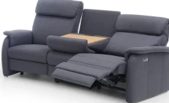 Home affaire 3-Sitzer »Turinmit Steckdose und USB-Port auch in Easy care-Bezug« 2 x vollmotorischeRelaxfunktion, herunterklappbarer Tisch,