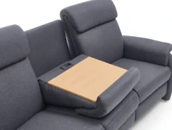 Home affaire 3-Sitzer »Turinmit Steckdose und USB-Port auch in Easy care-Bezug« 2 x vollmotorischeRelaxfunktion, herunterklappbarer Tisch,