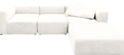 Home affaire 3-Sitzer »Utvik kann individuell zusammengestellt werden« Modulsofa, bestehend aus 2 Eck-, 1 Mittelelement und 1 Hocker