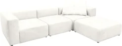 Home affaire 3-Sitzer »Utvik kann individuell zusammengestellt werden« Modulsofa, bestehend aus 2 Eck-, 1 Mittelelement und 1 Hocker