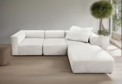 Home affaire 3-Sitzer »Utvik kann individuell zusammengestellt werden« Modulsofa, bestehend aus 2 Eck-, 1 Mittelelement und 1 Hocker