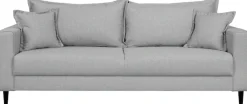 Home affaire 3-Sitzer »VEYRAS, hoher Sitzkomfort, Maße B/T/H: 212/84/76 cm« mit Wellenunterfederung, incl. Rückenkissen und Zierkissen