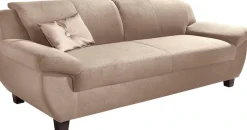 Home affaire 3-Sitzer »Yesterday Couch, B/T: 207/91 cm, belastbar bis 140kg/ Sitz« Microfaser, natur