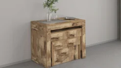 Home affaire Sitzgruppe »Praktika« Spar-Set, Set beinhaltet 2 Bänke, 2 Stk. tlg. Je Bank ausziehbar bis 290 cm