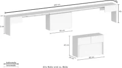 Home affaire Sitzgruppe »Praktika« Spar-Set, Set beinhaltet 2 Bänke, 2 Stk. tlg. Je Bank ausziehbar bis 290 cm