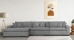 Home affaire Sofa-Eckelement »Skara XXL L-Form« Lounge-Sofa XXL mit Federkern-Polsterung, in vielen Bezugsvarianten