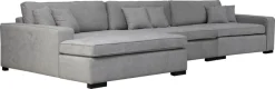 Home affaire Sofa-Eckelement »Skara XXL L-Form« Lounge-Sofa XXL mit Federkern-Polsterung, in vielen Bezugsvarianten