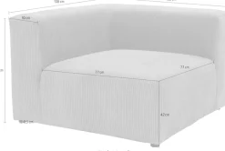 Home affaire Sofa-Eckelement »Gerrid« Cord-Bezug, Modul-Eckelement, auch einzeln stellbar
