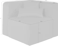 Home affaire Sofa-Eckelement »Sundstrup« Modulserie, individuelle Zusammenstellung