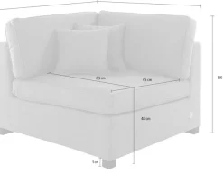 Home affaire Sofaelement »Skara« Modul zum eigenen Zusammenstellen, in vielen Bezugsqualitäten