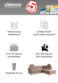 Home affaire Sofa-Kopfstütze »Palmera, B: 50 cm« Set: 2 Stück, passend zur Serie