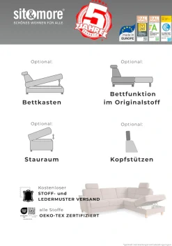 Home affaire Sofa-Kopfstütze »Palmera, B: 50 cm« Set: 2 Stück, passend zur Serie