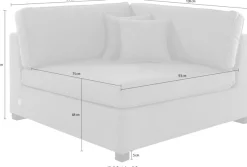 Home affaire Sofa »Skara XXL« Eckelement zur individuellen Polstergarnitur-Gestaltung