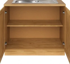 Home affaire Spülenschrank »Teramo« Breite 100 cm, inkl. Einbauspülbecken
