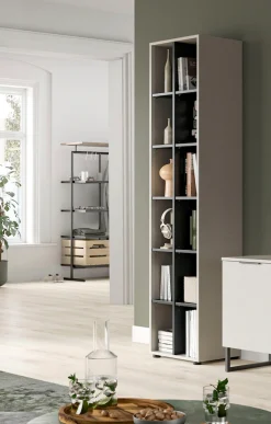 Home affaire Standregal »ADIO, Höhe 192 cm, 12 Fächer, 10 höhenverstellbare Einlegeböden« 1 Stk. tlg. Regal, Stauraumregal, Wohnzimmerregal, Bücherregal, Wandregal