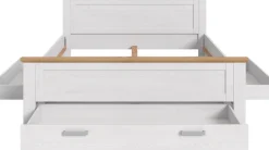 Home affaire Stauraumbett »COSENZA, Breite 189cm, im Landhausstil, 3 Schubkästen« für Matratzen 180x200 cm, viel Stauraum, ohne Matratzen und Lattenrost,Bett, Kastenbett, Bettgestell, Schlafzimmer, Schlafen